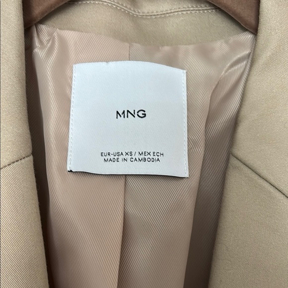 Mango Tan Blazer Professional Suit Jacket - Picture 2 of 12